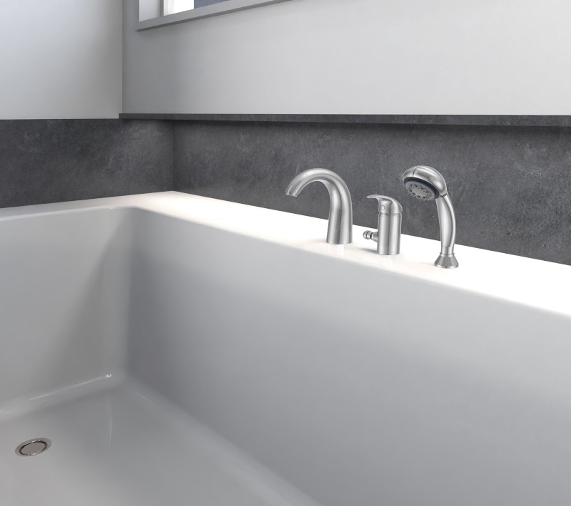 KASIOPEA tříprvková baterie na okraj vany, chrom 1107-30